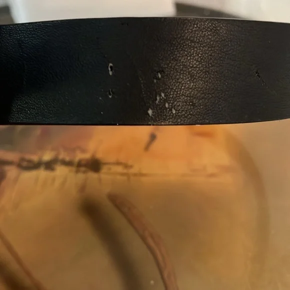 Juicy Couture Signature Logo Belt, Size S/M, Black/Gold - Picture 4 of 6